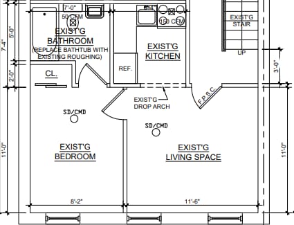 Floor plan - 240 E 23rd St