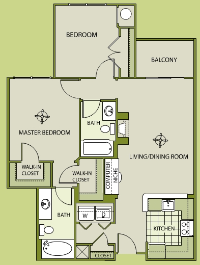 2BR/2BA - The Savoy