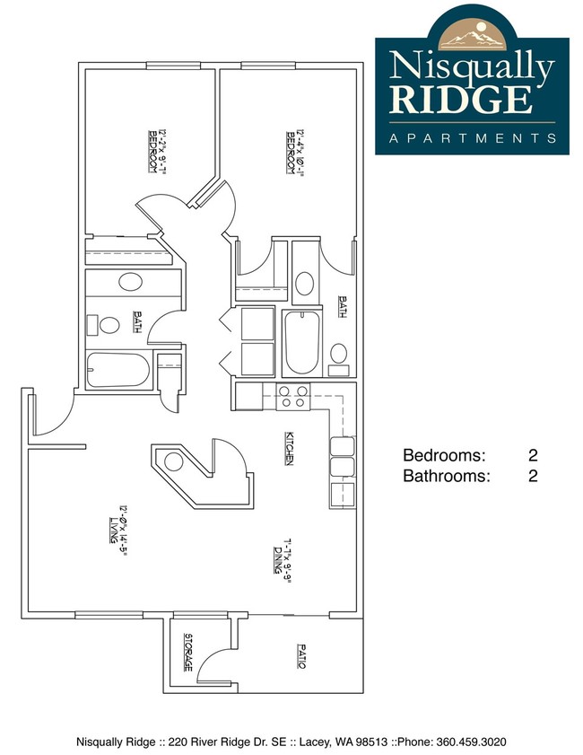 2BR/2BA - Nisqually Ridge