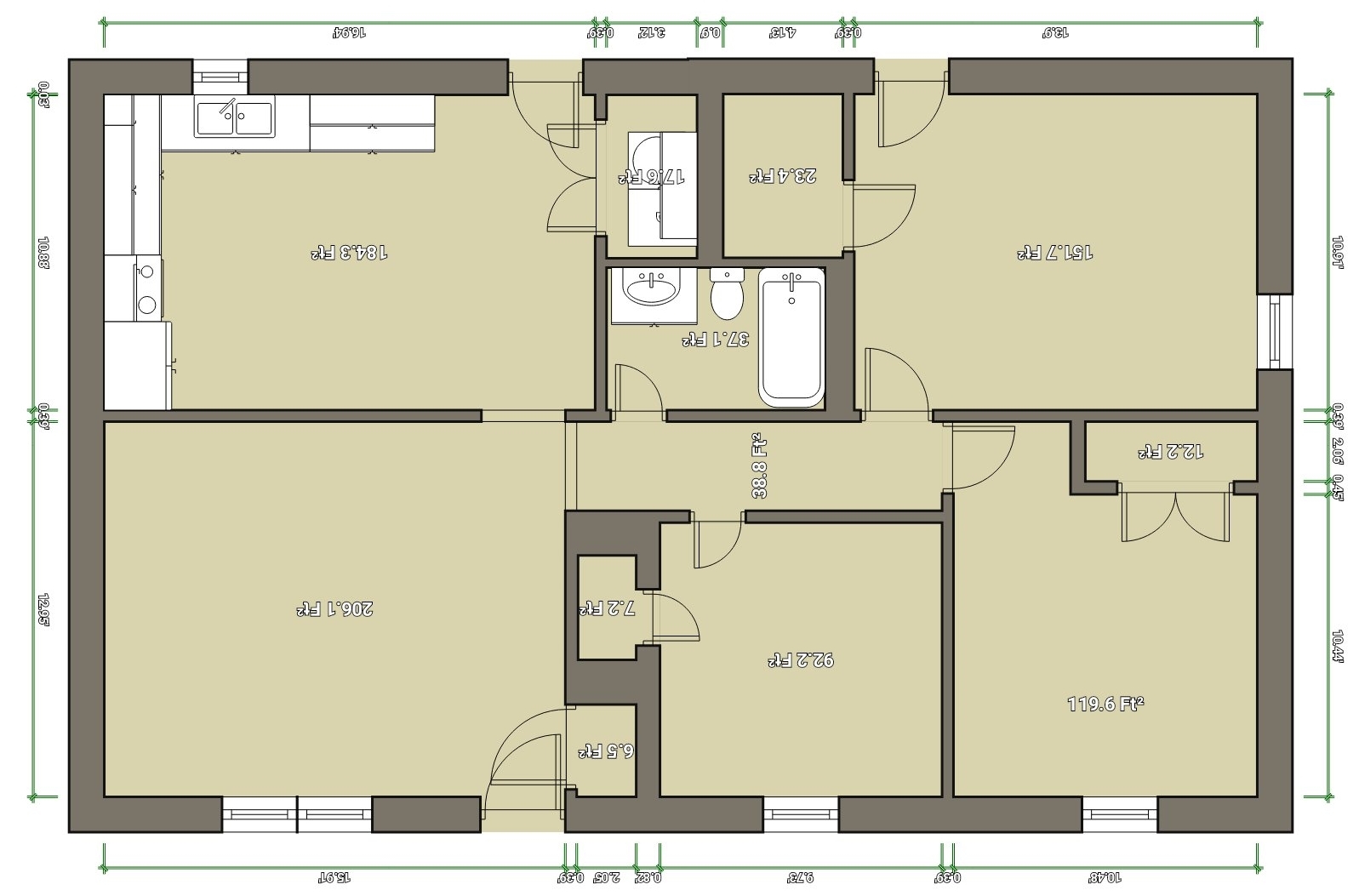 Floor Plan of Home - 103 Tomahawk Dr