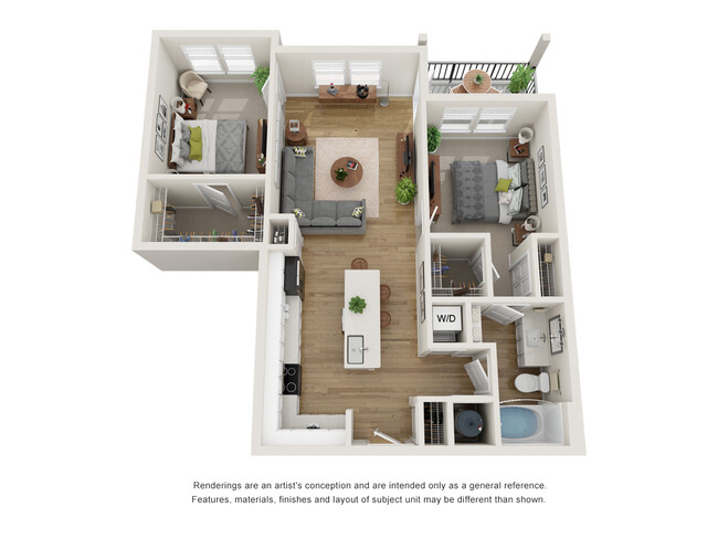 Floorplan - Lake Linganore Apartments