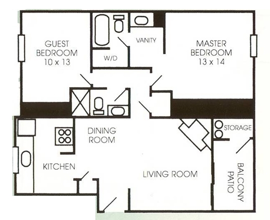 2 Bedroom Deluxe - The Woods at Windrose Creek