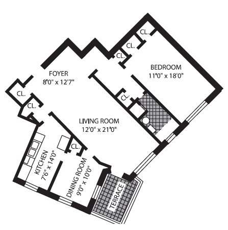 1BR/1BA - The Hyde Park
