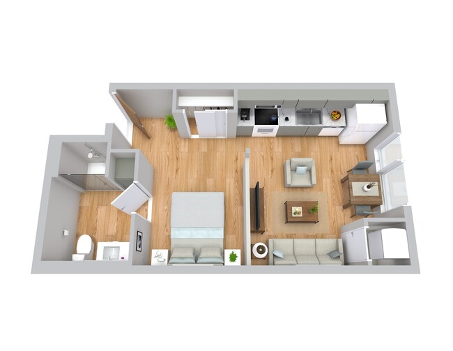 1 Bedroom - Morrow Apartments