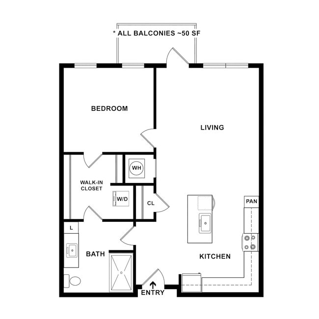 Floorplan - FIFTEEN51 Apartments of Lexington