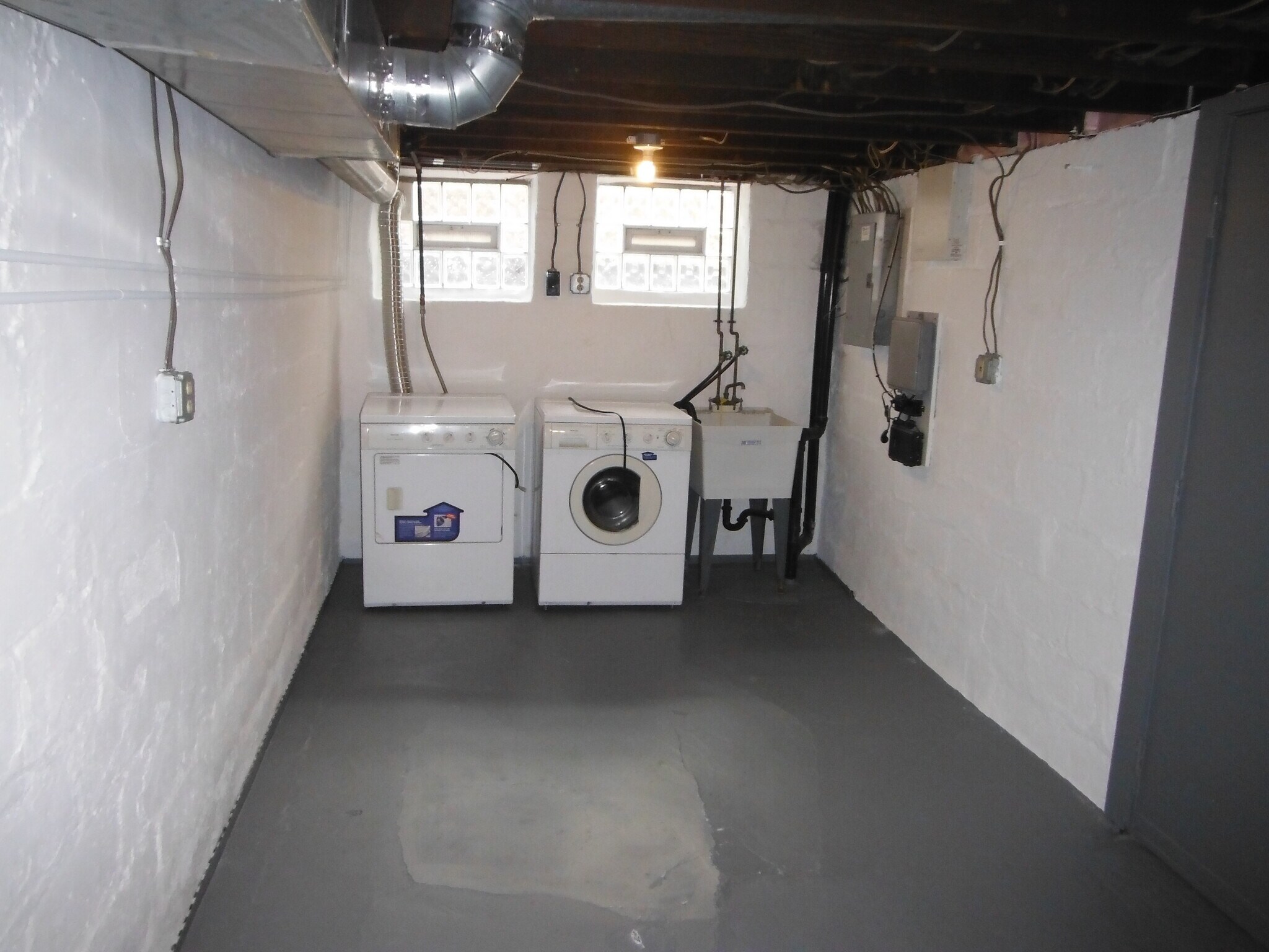 Full-size washer and dryer in basement - 206 Chesterfield Rd