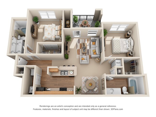 Floorplan - The Canyons Apartments