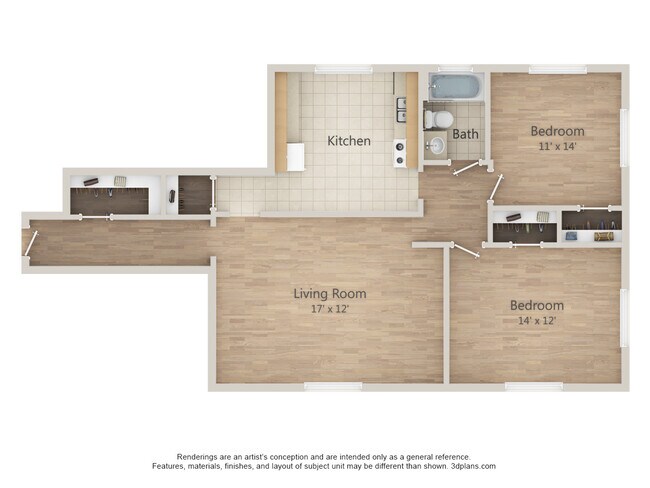 Floorplan - Cameron Court Apartments