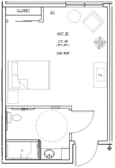 0BR/1BA - Colony Court