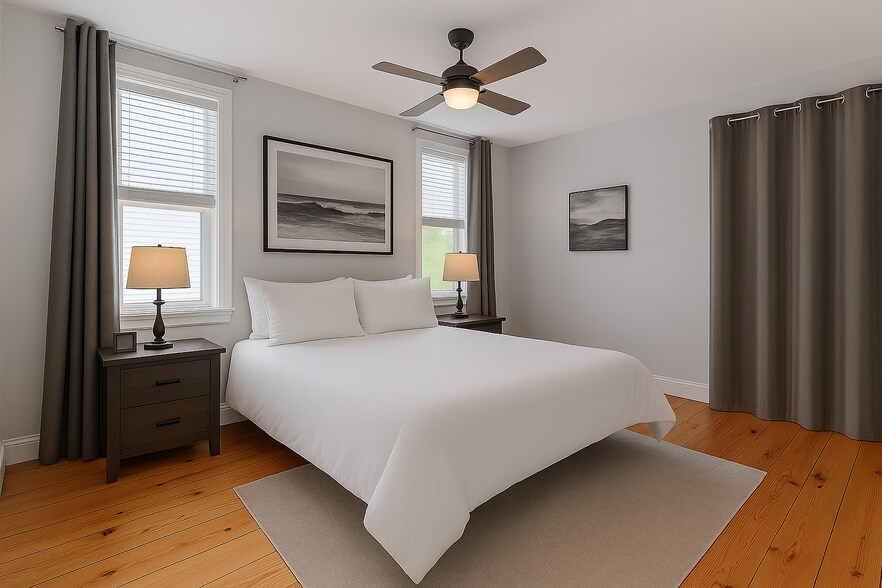 Primary Bedroom with 2 Walk in Closets - 25 Essex St