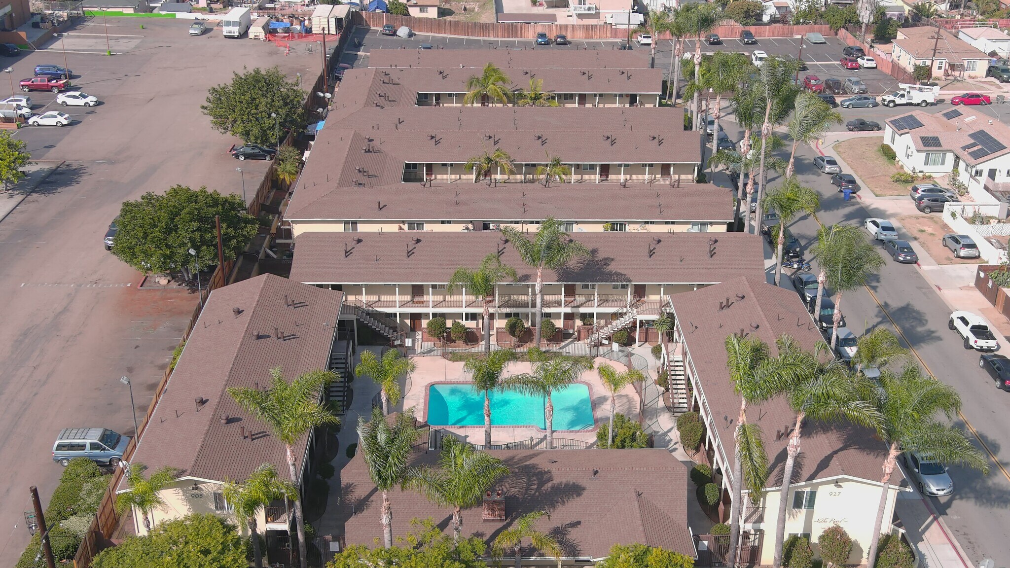 Aerial Property View from clubhouse - 320 J Ave