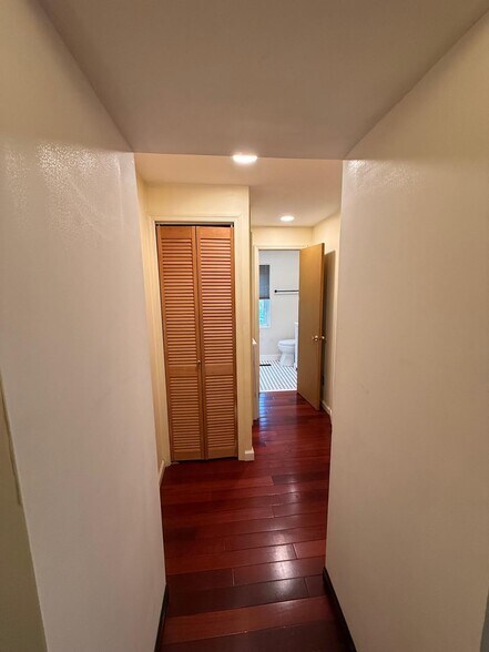 Hallway areas outside bedroom has additional closet space! - 327 Hudson Ave