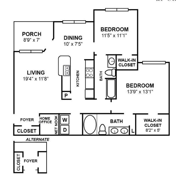 B3R Floor Plan - Parc 85