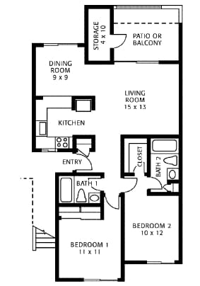 Plan B - The Grove Garden Apartments