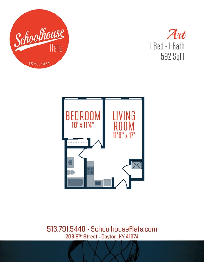 Floorplan - Schoolhouse Flats Apartments