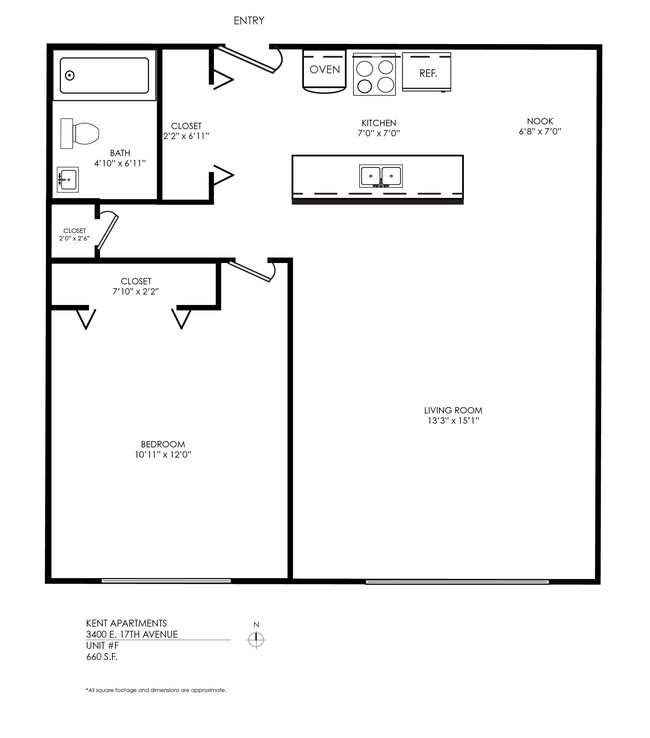 Floorplan - Kent Apartments
