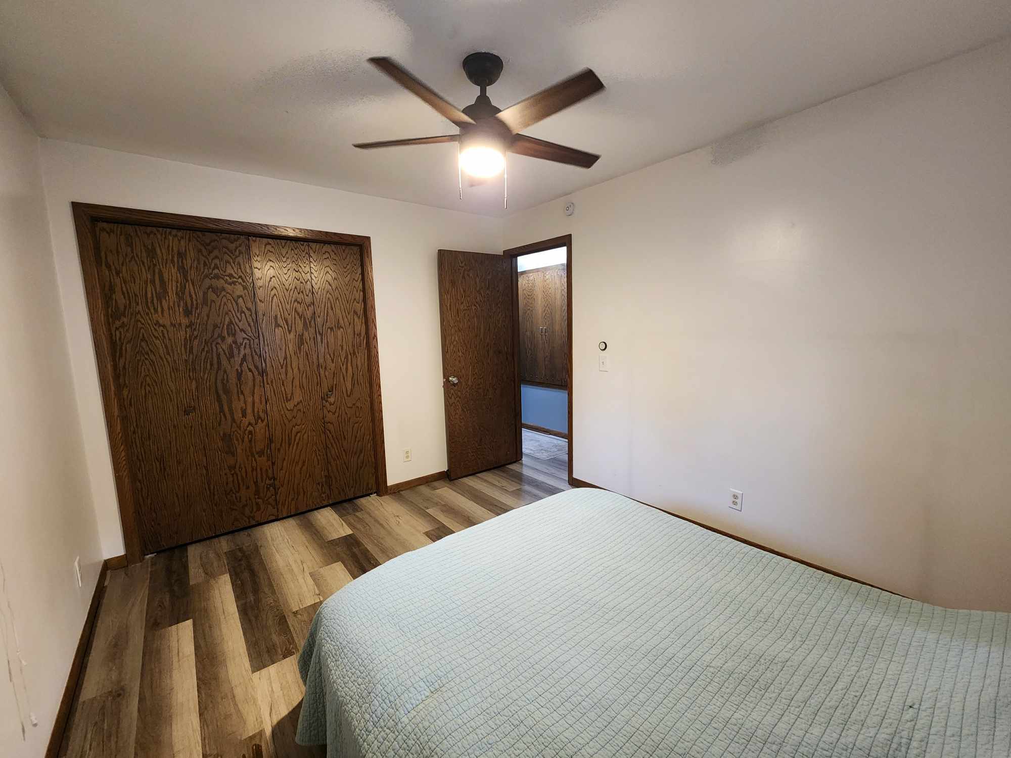 Closet and new ceiling fan - 4449 Unity Ave N