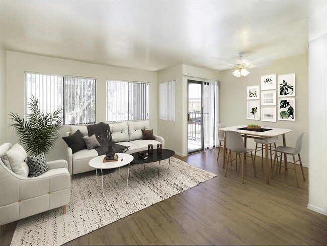 Open Living and Dining Area - Rio Seco Apartments