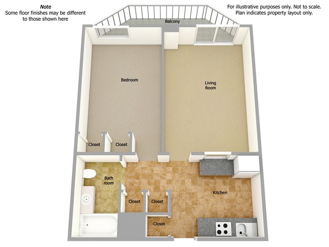 Floor Plan A - Amy Lowell Apartments