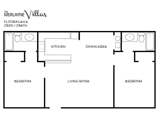 2 Bedroom - Merlayne Apartments