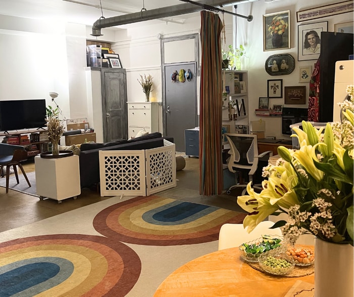 Open concept living - view from Kitchen into living room. - 108 W 2nd St