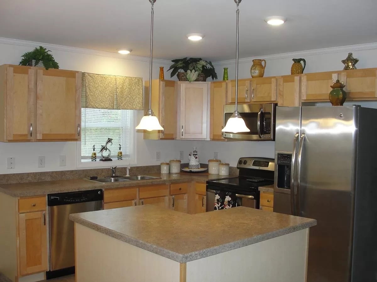 Kitchen with center island - 108 Bobbys Branch Rd