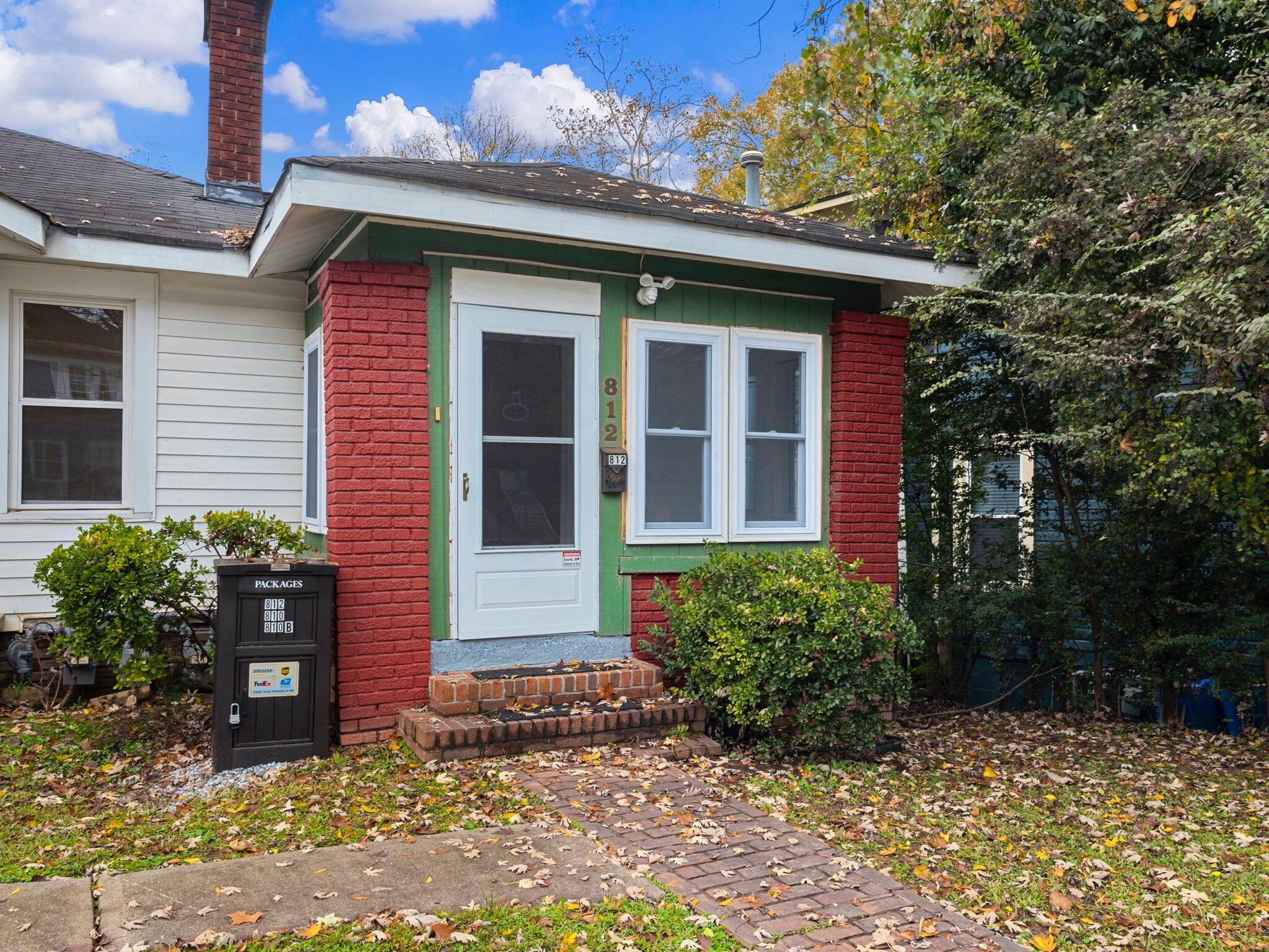 Front door to Sunroom and main entry - 810 Monroe Dr NE