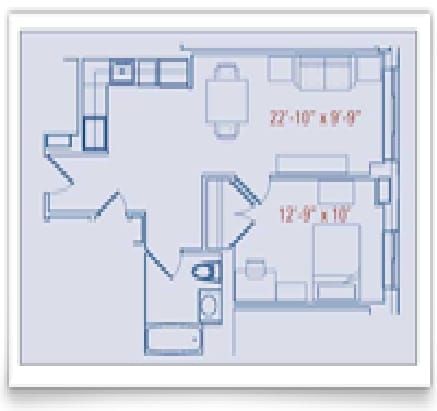 1BR/1BA - The Graduate Center Apartments