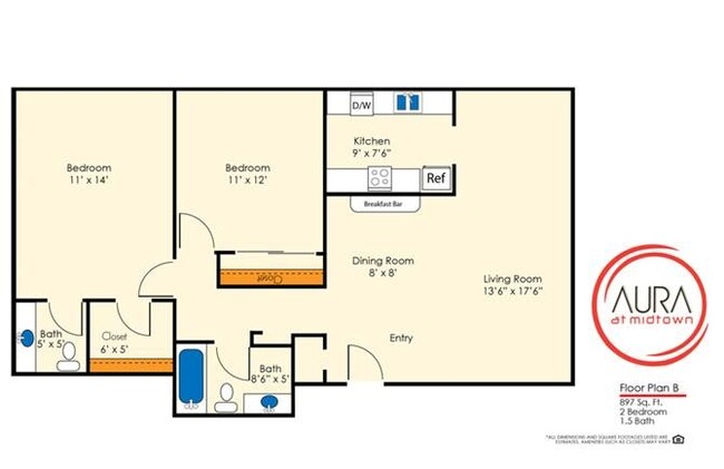 Floorplan - Aura at Midtown