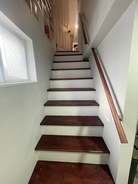 Basement stairs with closet (underneath) - 4211 29th St