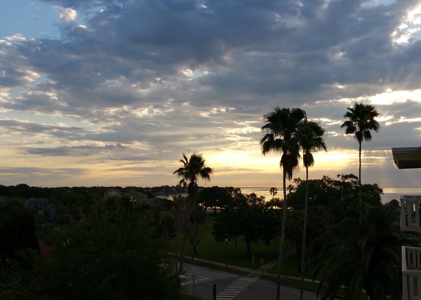 Evening view from unit balcony - 1200 N Shore Dr NE