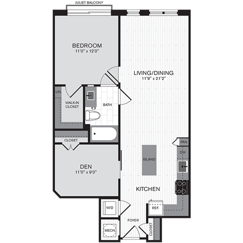 Floorplan - The Parker at Huntington Metro