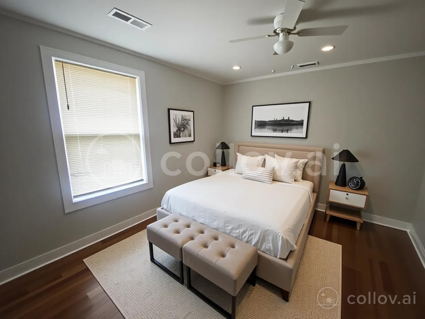 Bedroom Virtually Staged - 932 33rd Ave N