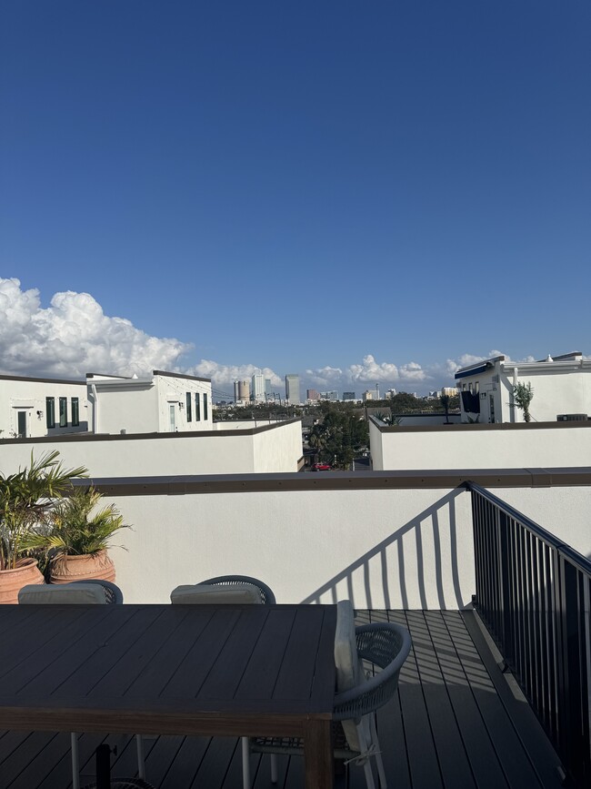 Fourth floor rooftop view of downtown Tampa - 2506 W Cleveland St