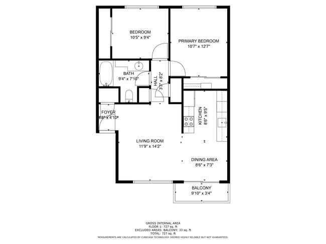 2 b/1 ba floor plan - Olive Tree Apartments