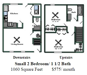 2BR/1.5BA - Brighton Park Apartments