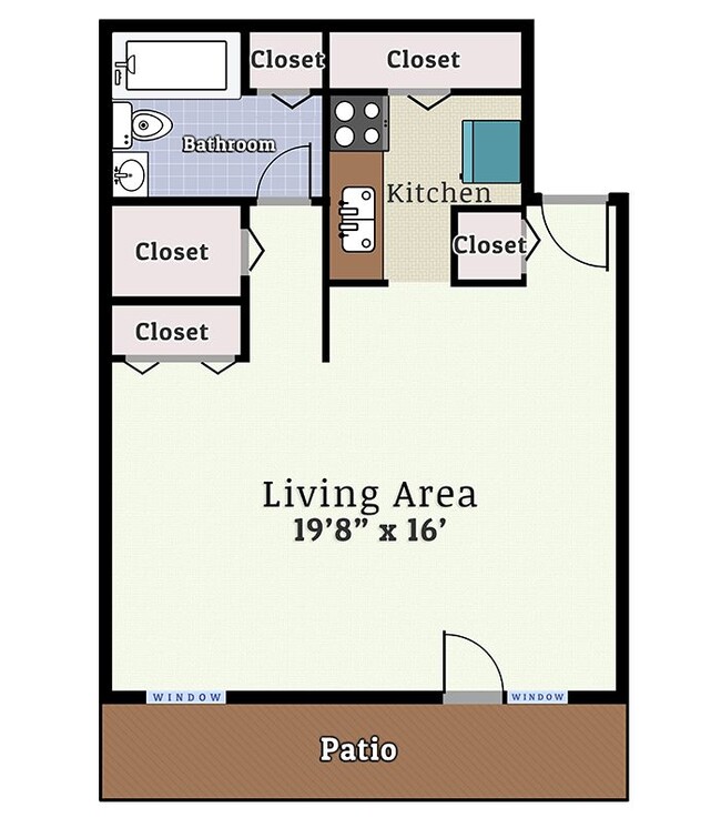 Studio - Woodmere Apartments