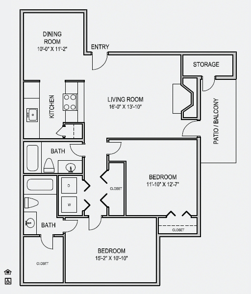2BR/2BA - Casa Agave