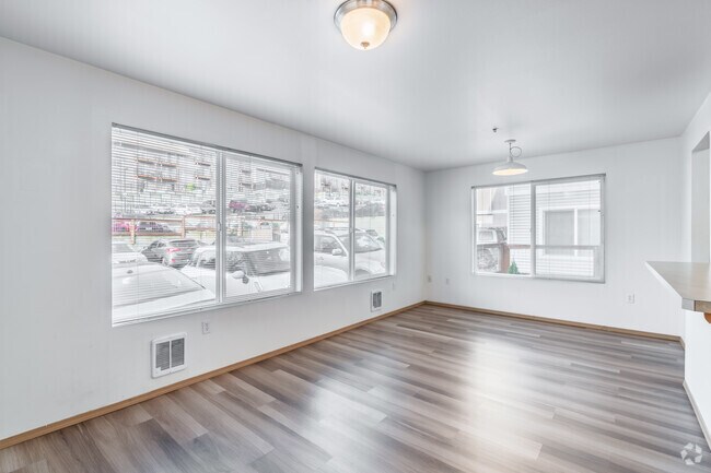 3BR, 2BA - 1,100SF - Living Room - Broadway Apartments
