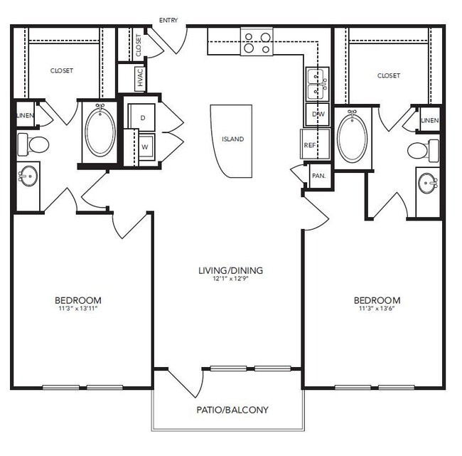 Landmark On Lovers - B2 - 2 Beds - 2 Baths - 1062 Sq. ft. - Landmark On Lovers