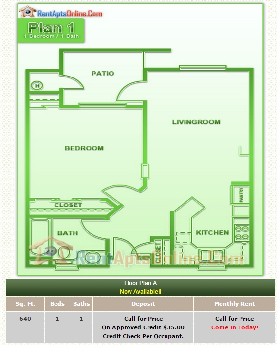 Plan A - Heritage II Senior Apartments