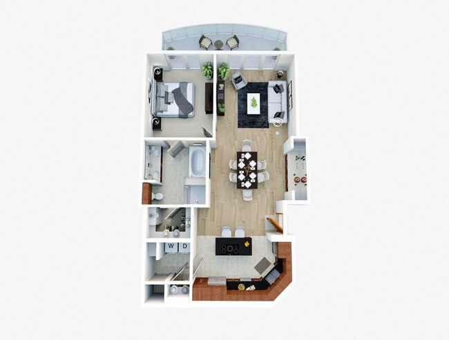 Floorplan - Wilshire Victoria Westwood Apartments