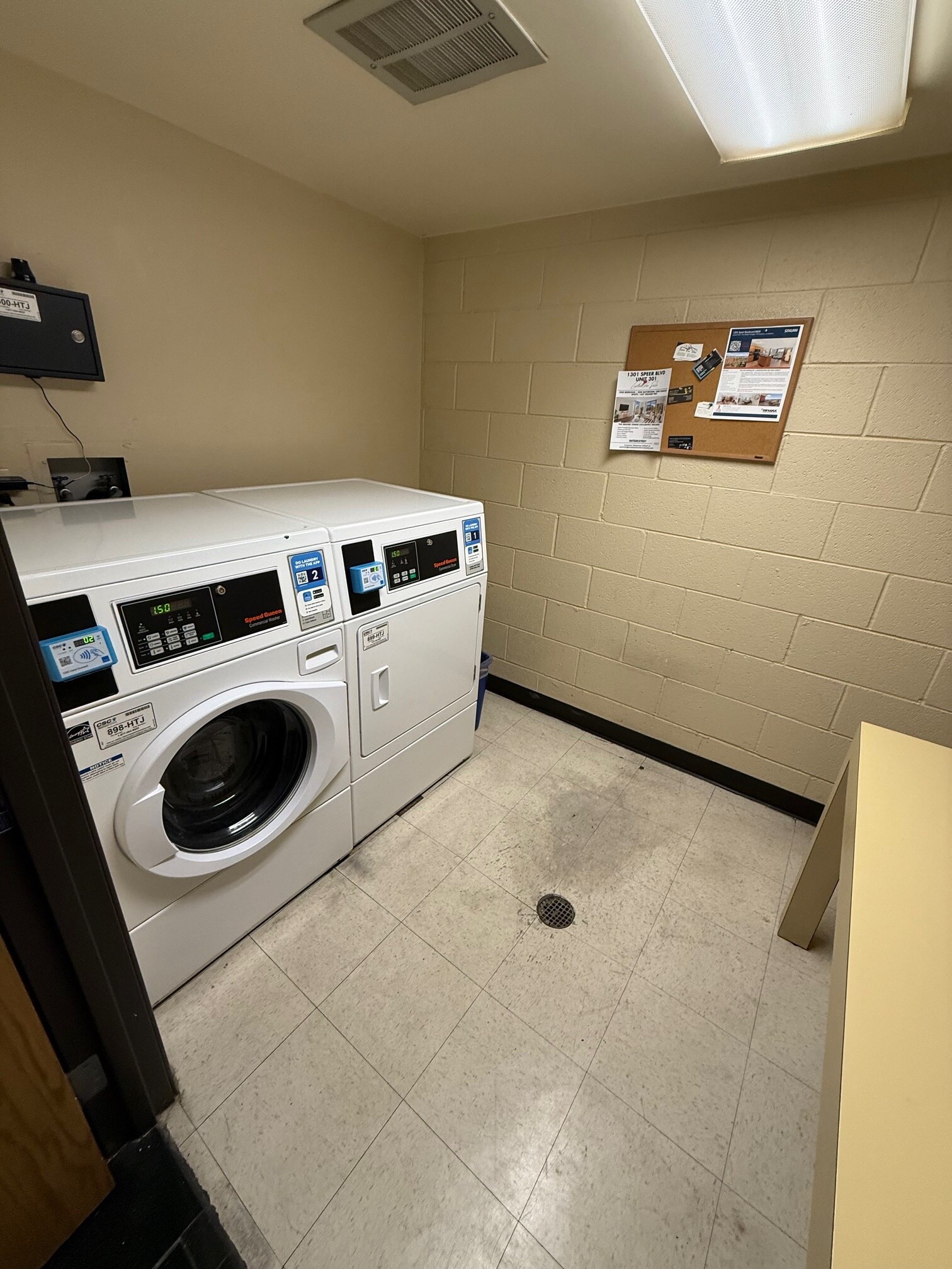 Additional industrial laundry available on each floor for large loads (comforters, etc) - 1301 Speer Blvd