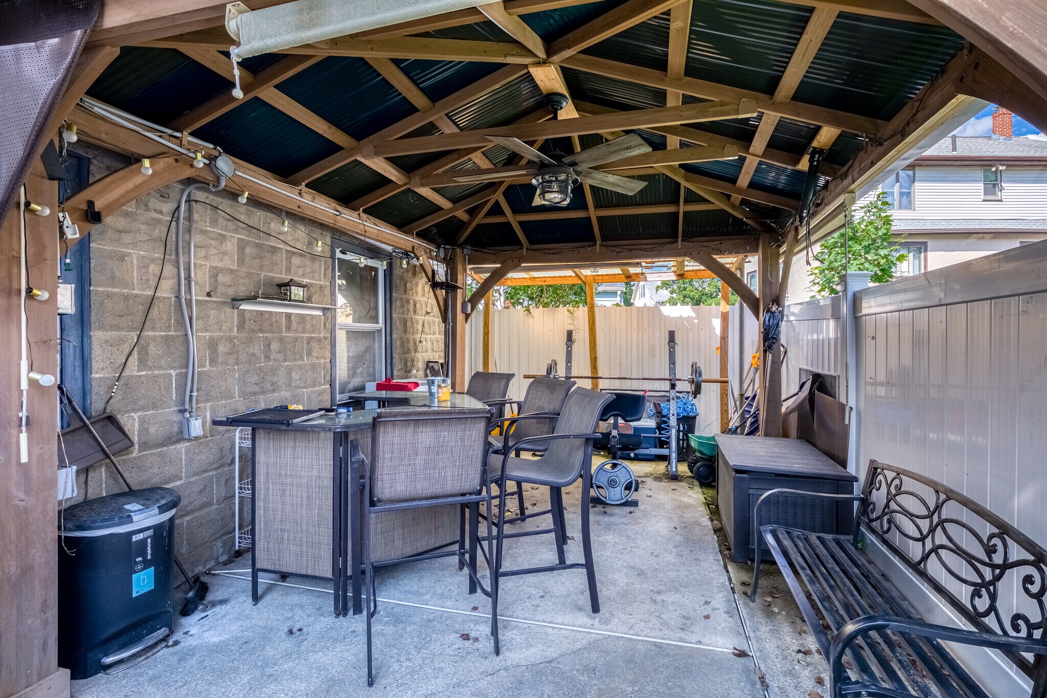 gazebo-entertainment center -gym - 336 Riverside Ave