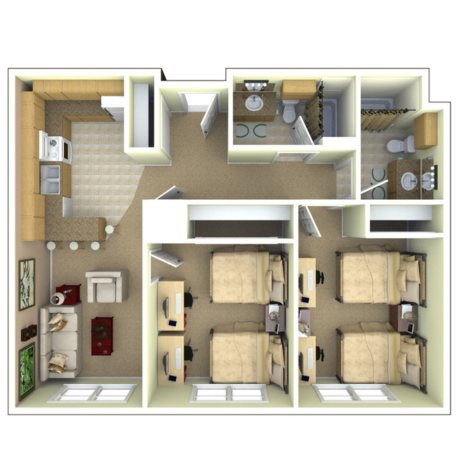 Floorplan - University Park Apartments