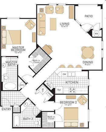 2BR/2BA - The Oaks Apartment Homes