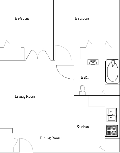 2BR/1BA - Greenland Place Apartments