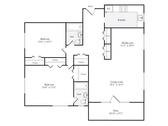 Floorplan - eaves Glover Park