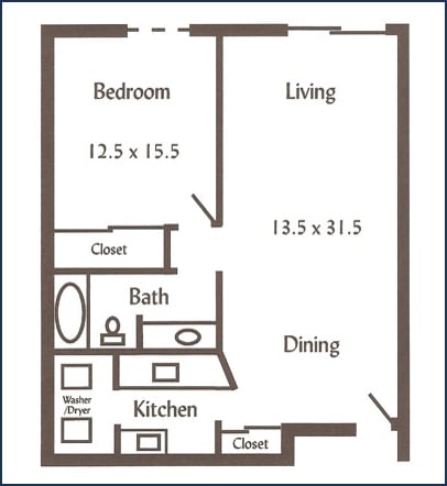 1BR/1BA - Porticos of Fox Point
