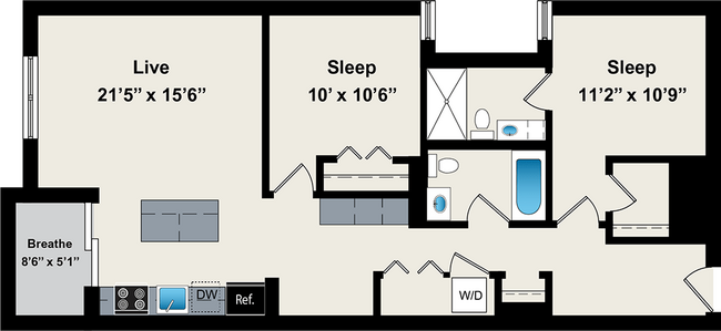 Floorplan - Reside on Jackson